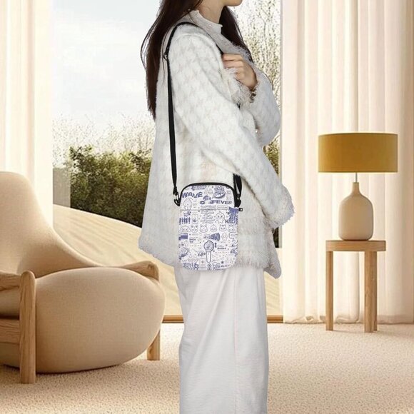 Kpop Crossbody Bag Waterproof Polyester Small Messenger for Concerts and Gifts - Picture 6 of 6